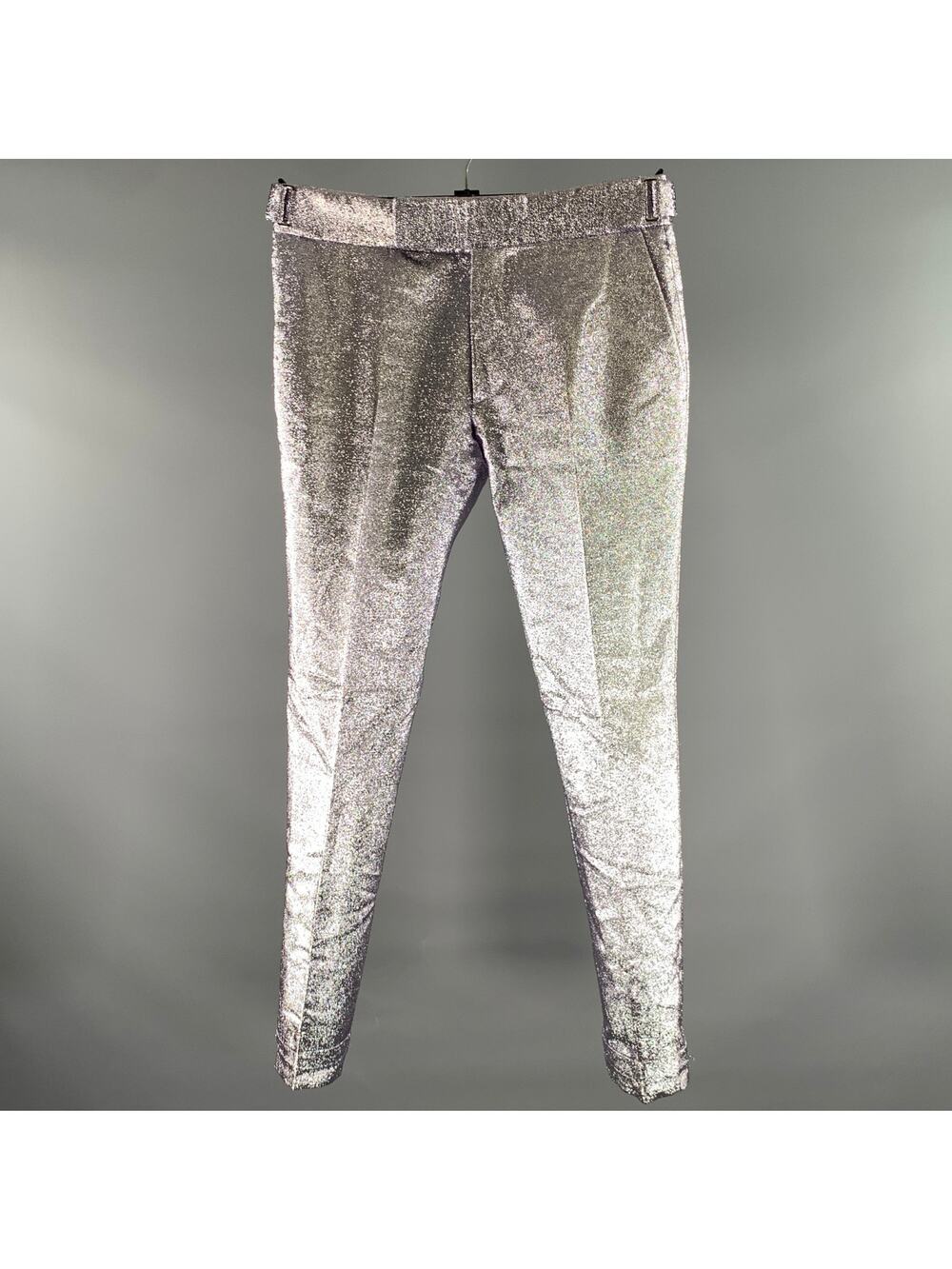 TOM FORD Size 30 Purple Metallic Polyester Silk Pants